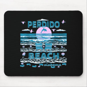 Cute Dolphin Lover Family Perdido Beach Al Family Mouse Pad
