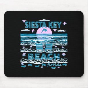 Cute Dolphin Lover Family Siesta Key Beach Fl Mouse Pad