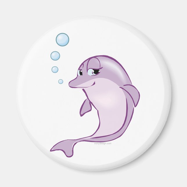 Cute Dolphin Magnet (Front)