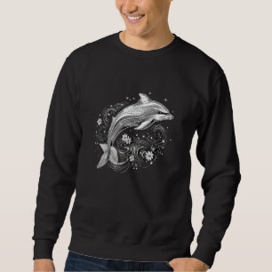 Cute Dolphin Men Women Kids Aquatic Ocean 15 Sweatshirt