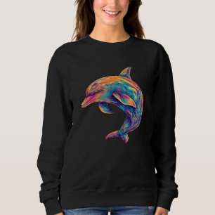 Cute Dolphin Men Women Kids Aquatic Ocean 18 Sweatshirt