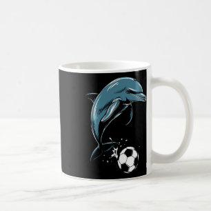 Cute Dolphin Playing Soccer - Cute Orca Playing So Coffee Mug