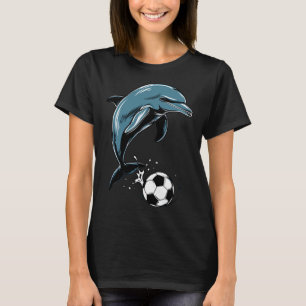 Cute Dolphin Playing Soccer - Cute Orca Playing So T-Shirt