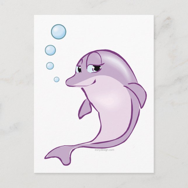 Cute Dolphin Postcard (Front)
