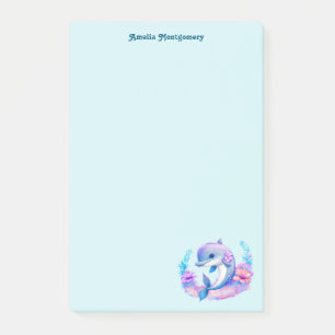 Cute Dolphin Sea Creature Post-it Notes
