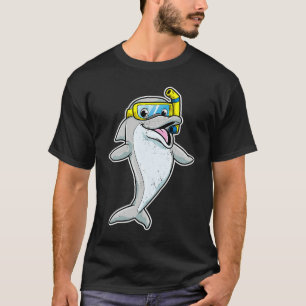 Cute Dolphin Snorkel Funny Sea Animal Whale Men Wo T-Shirt