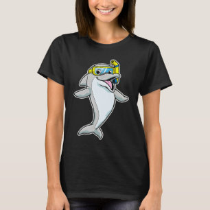 Cute Dolphin Snorkel Sea Animal Whale Lover Cool M T-Shirt