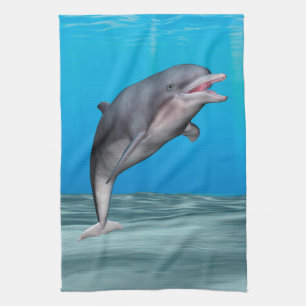 Cute Dolphin Tea Towel