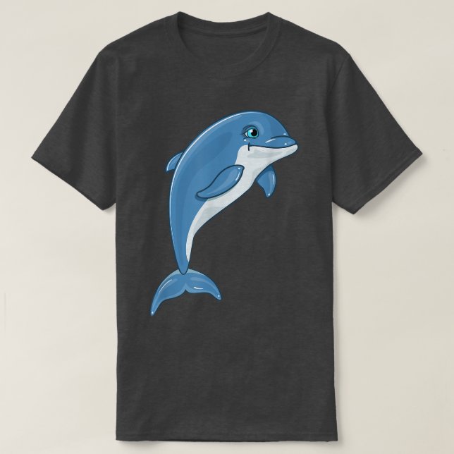Cute Dolphin TFor Men Women Kids  T-Shirt (Design Front)