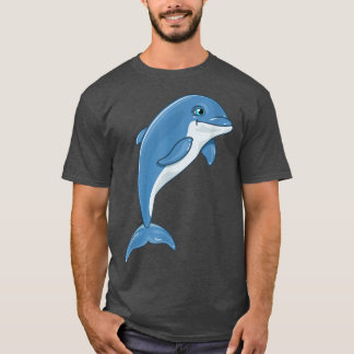 Cute Dolphin TFor Men Women Kids T-Shirt