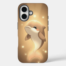 Cute Dolphin Tough iPhone Case - Protective Phone