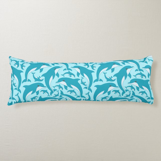 Cute Dolphins Body Cushion (Front)