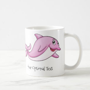 Cute Dolphins custom text mugs