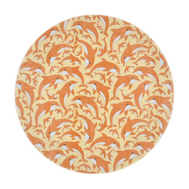 Cute Dolphins Cutting Board (Front)