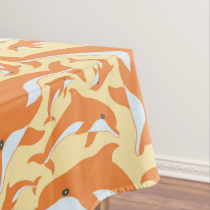 Cute Dolphins Tablecloth
