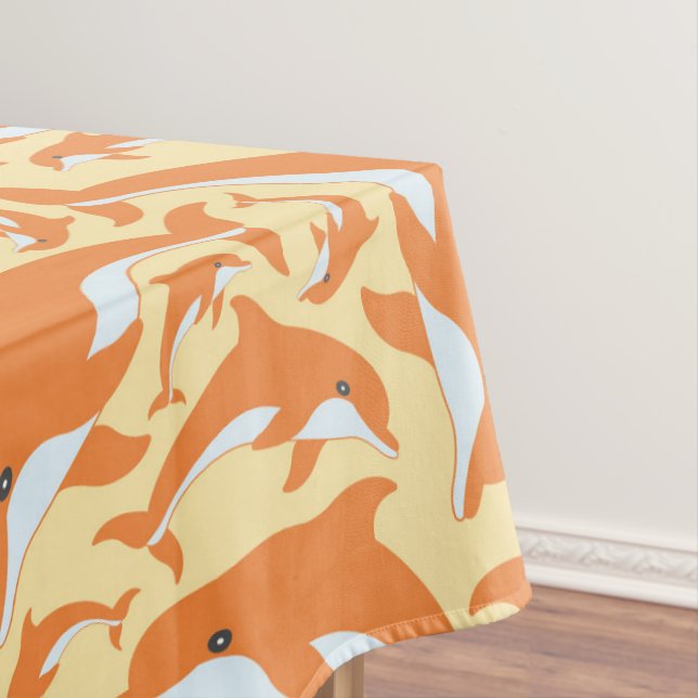 Cute Dolphins Tablecloth (In Situ)