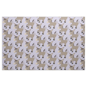 Cute Donkey custom kids' fabric