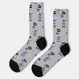 Cute Donkey Design Socks