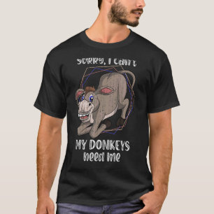Cute Donkey Farm Animal Farming Farmer Donkey T-Shirt