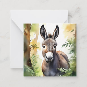 Cute Donkey  Note Card