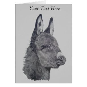 Cute donkey original life like drawing art