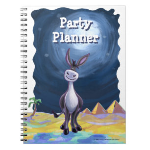Cute Donkey Party Planner Notebook