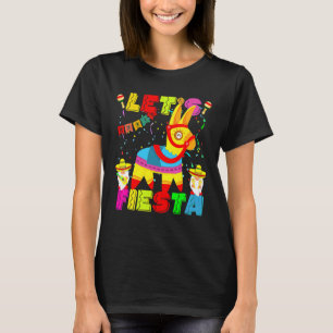 Cute Donkey Pinata Let's Fiesta Cinco De Mayo Par T-Shirt
