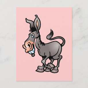 Cute Donkey Postcard
