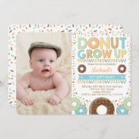 Cute Donut 1st Birthday Doughnut Sprinkles Boy