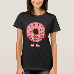Cute Donut Characters Valentine's Day Love Donuts T-Shirt