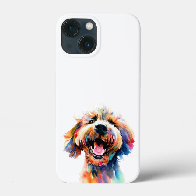 Cute doodle - Colourful Labradoodle Art Case-Mate iPhone Case (Back)