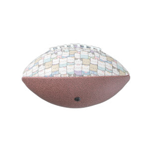 Cute Doodle Kitten Faces Pattern Football