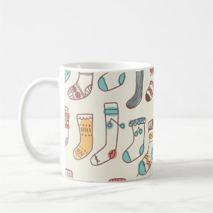 Cute Doodle Socks: Scandinavian Simplicity. Coffee Mug