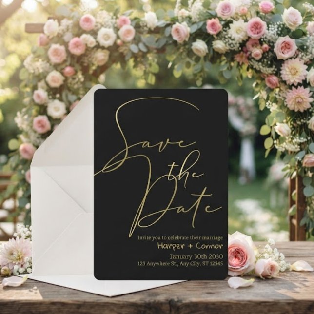 Cute Doodle Wedding Save the Date Invitation (Creator Uploaded)