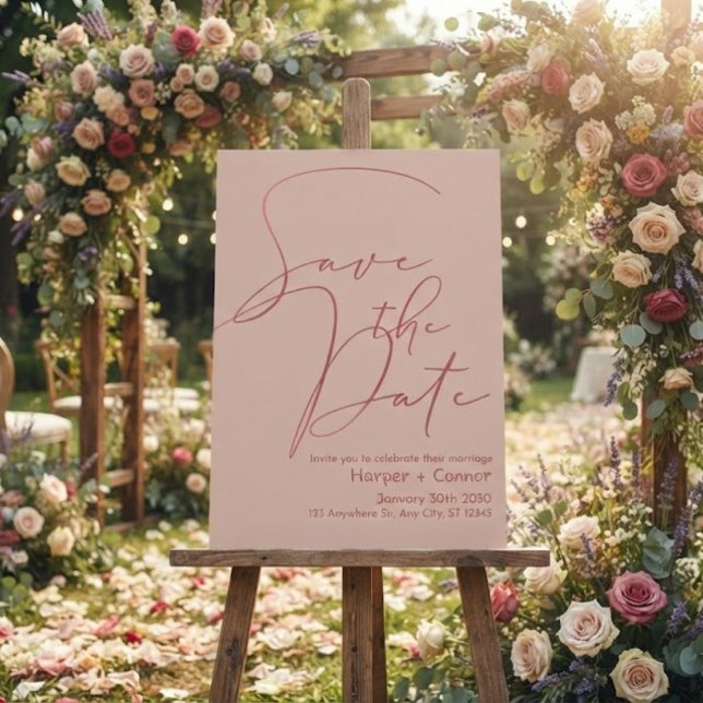 Cute Doodle Wedding Save the Date Invitation (Creator Uploaded)