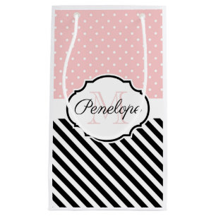 Cute Dots and Stripes Small Gift Bag