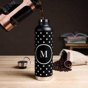 Cute dots personalized monogram thermal tumbler  water bottle