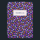 Cute Dots Spots Bright Blue Purple Personalised iPad Pro Cover<br><div class="desc">Cute Dots Spots Bright Blue Purple Personalised Tablet Case</div>