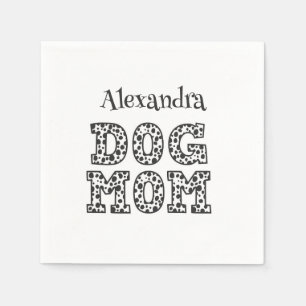 Cute Dotted Dog Mum  Napkin