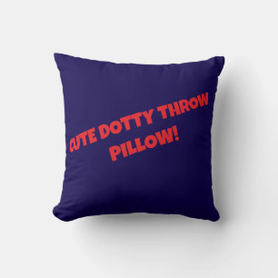 CUTE DOTTY THROW PILLOW! CUSHION