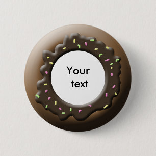 Cute Doughnut 6 Cm Round Badge