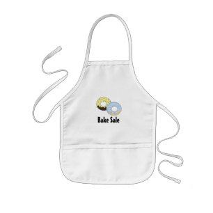 Cute Doughnut Bake Sale Design Kids Apron