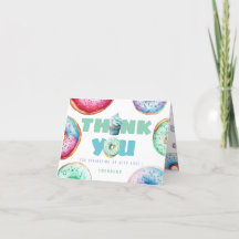 Cute Doughnut Custom Message Kids Birthday Boy Pho