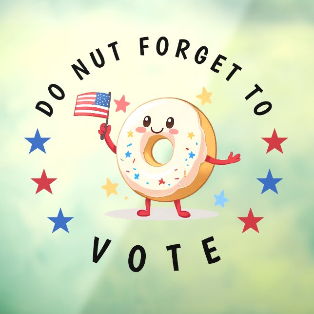 Cute Doughnut Do not Forget to Vote - USA Election (Sheet 3)
