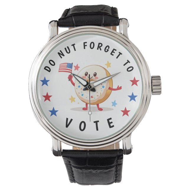 Cute Doughnut Do not Forget to Vote - USA Election Watch (Front)