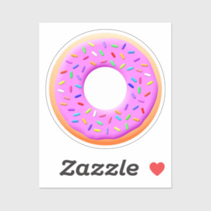 Cute Doughnut Drawing With Sprinkles