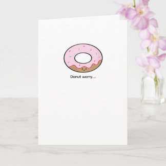 Cute Doughnut Illustration | Kawaii Food Art Card
