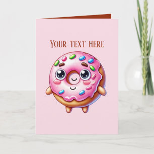 Cute doughnut lovers bakery customisable card