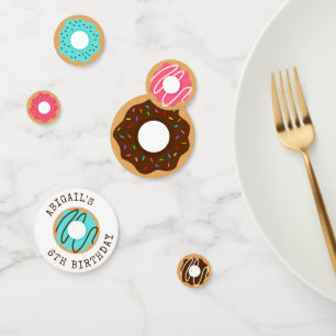 Cute Doughnuts Birthday Party Confetti