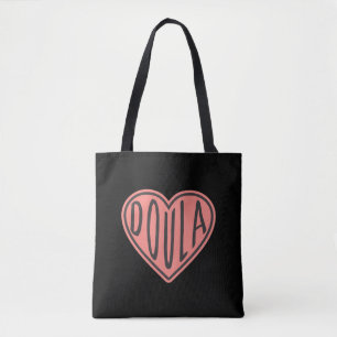 Cute Doula Heart Baby Birth Midwife Tote Bag